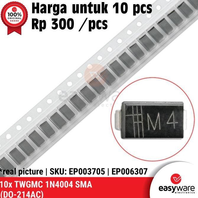 20X DIODE 1N4004 M4 1A 400V SMA DO-214AC DIODA M4 1N 4004 SMD SMT