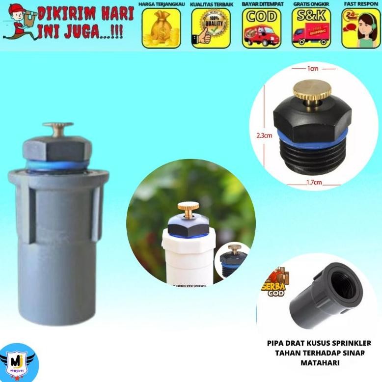Promo Cod Sprinkler Pertanian Sprinkler Adjustable Sprinkler Taman Irigasi + Sok Drat Dalam Mujati .