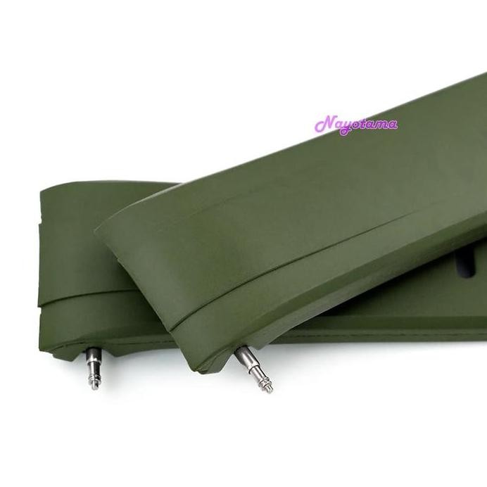 Ready  CRAFTER BLUE CB08 Rubber Strap Hijau Seiko New Turtle PVD Black Buckle