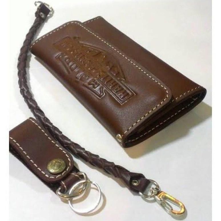 Dompet Harley Davidson 100% ORIGINAL Full Kulit Luar Dalam