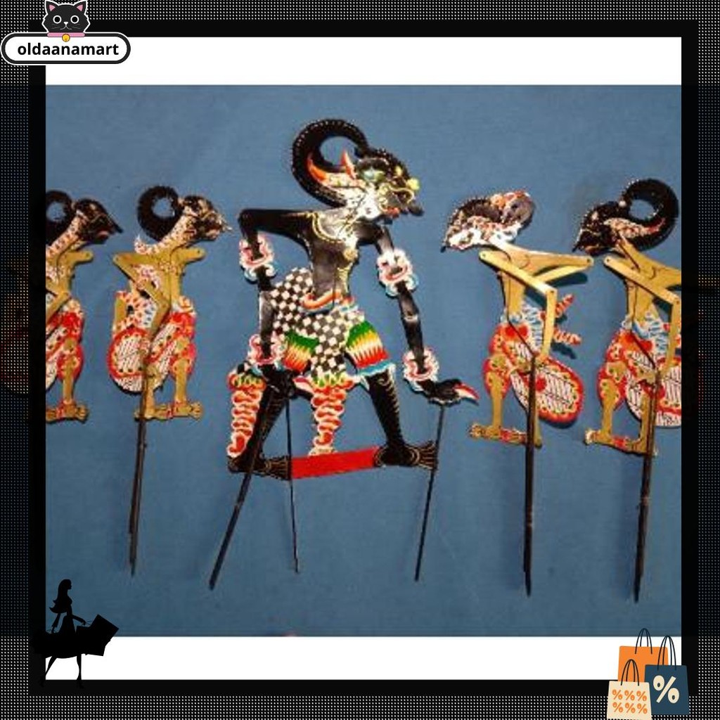 UNIK Satu Set Wayang Pandawa Lima, wayang kulit kertas, wayang mainan