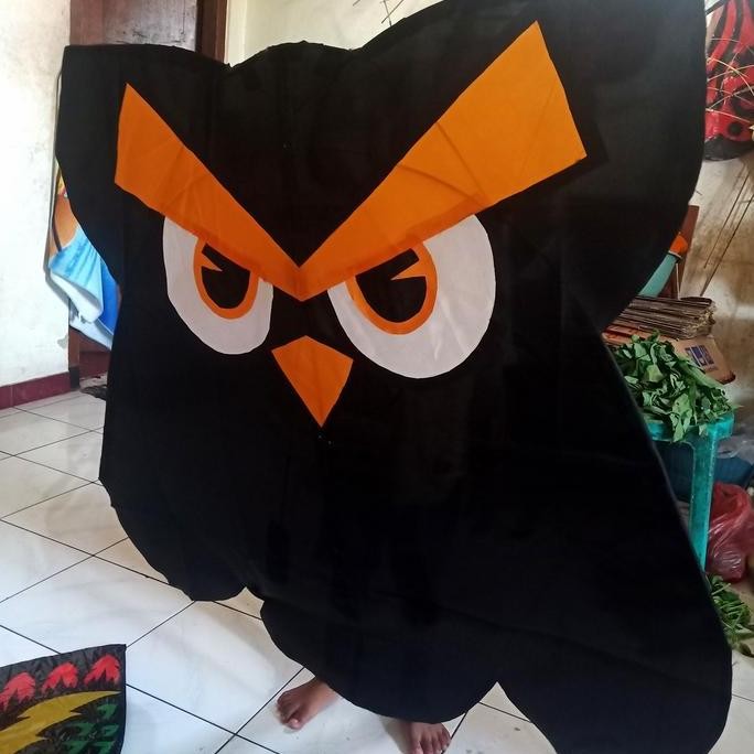 (Best) layangan celepuk lipat angry bird 1,2m