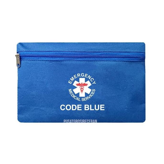 cusss order] Pouch Code Blue Medis Dompet P3K Tas Obat Pouch Travel First Aid Kit Emergency Homecare