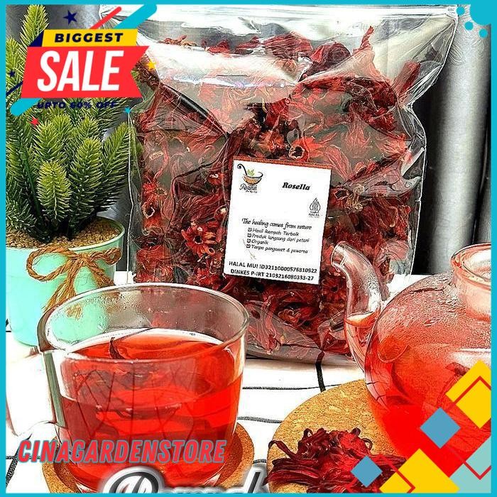 

HERBAL SPECIAL PROMO BUNGA ROSELLA MERAH 100 GRAM TEH ROSELLA MERAH TEA DIJAMIN GRATIS ONGKIR