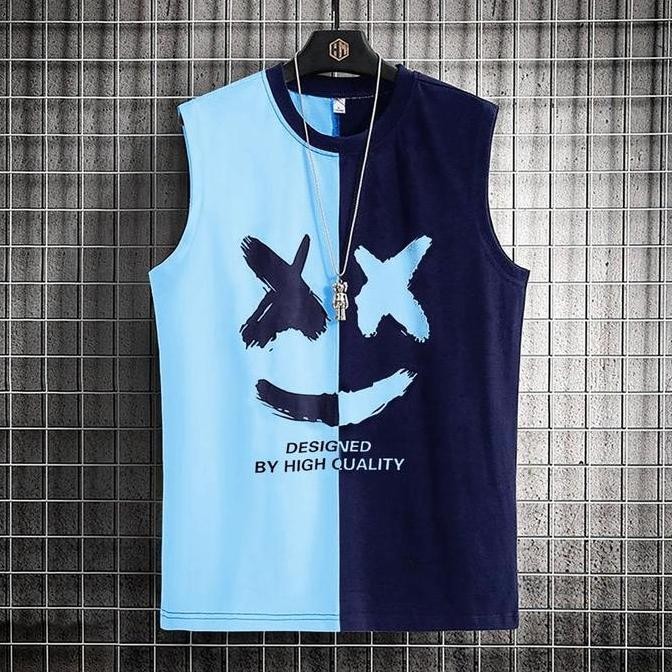 Singlet Mello Pria Kaos Tanpa Lengan Cowok Santai Premium