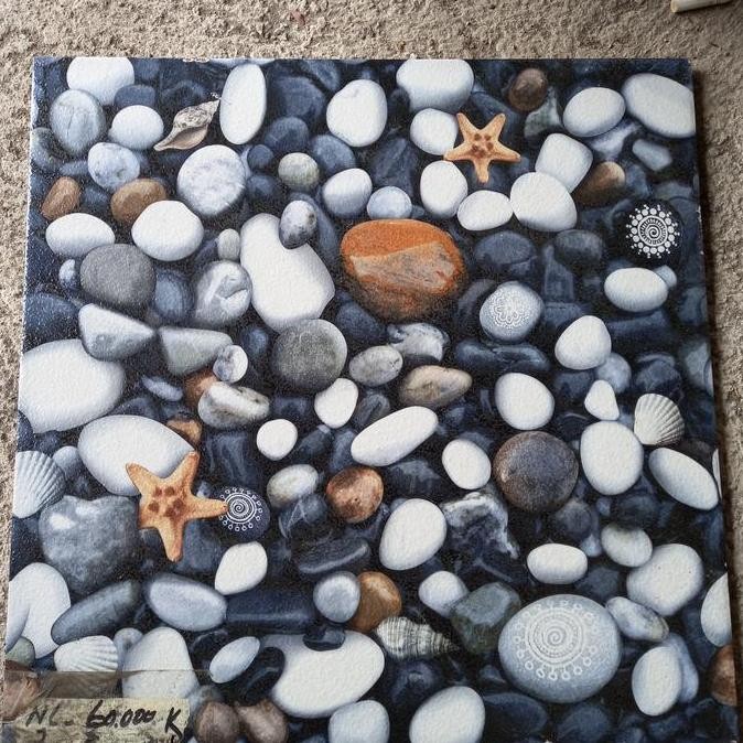 KERAMIK LANTAI 40X40 BATU ALAM- KERAMIK CARPORT-KERAMIK TAMAN-GARASI SRA