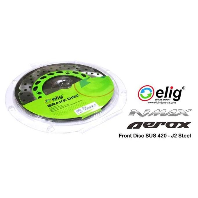 Cakram Disc Piringan Depan Belakang Nmax Aerox Set Elig Anti Selip