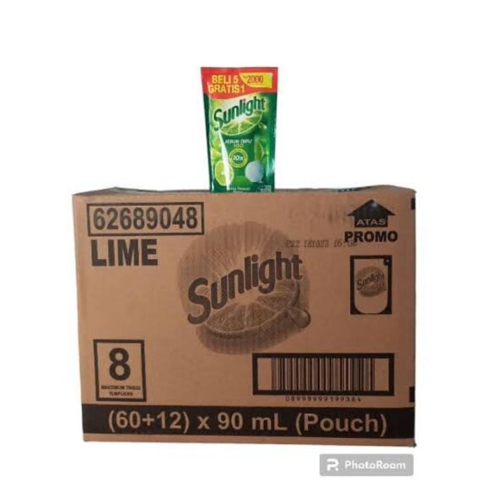 sunlight ekonomis 90 ml 1 dus isi 72 pcs
