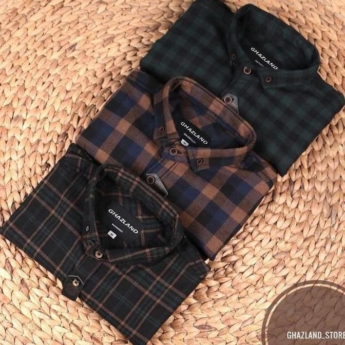 M-L-XL-XXL-XXXL Kemeja Lengan Panjang Cowok Terlaris BRILL EIGHTY EIGHT | Flannel Pria | Flanel Kegi