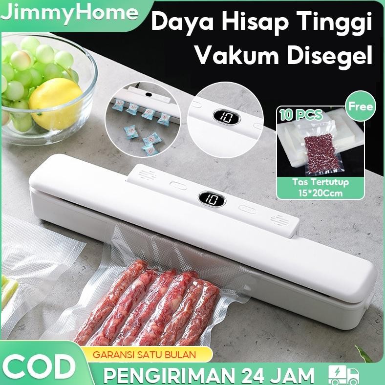 Vacum Sealer / Alat Vakum Makanan / Mesin Vacum Makanan / Alat Vacum Makanan Frozen (Free 10pcs Plas