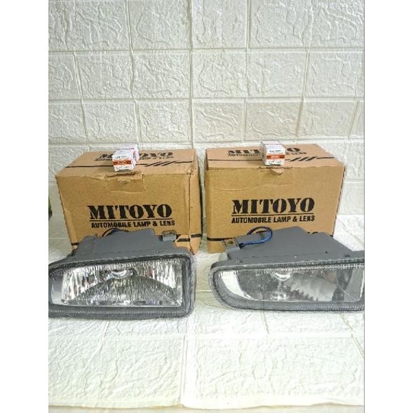 Foglamp Kijang lgx lsx Efi kapsul 2000 2001 2002 + BOLAM lampu kabut bemper kanan kiri bohlam mobil
