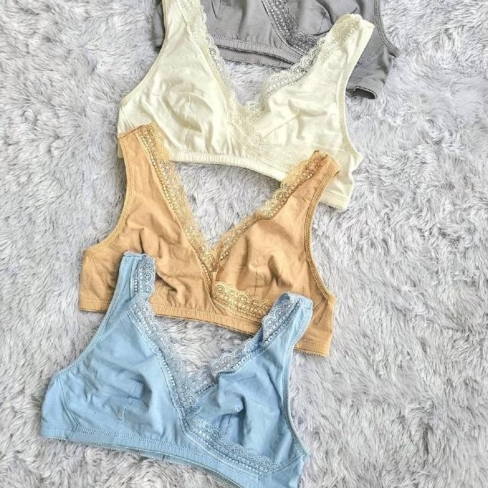 BRA LULUDI by WACOAL TANPA KAWAT TANPA BUSA SIZE S M L K7 LB 5042 SLEEP BRA  NON WIRE WIRELESS NON P