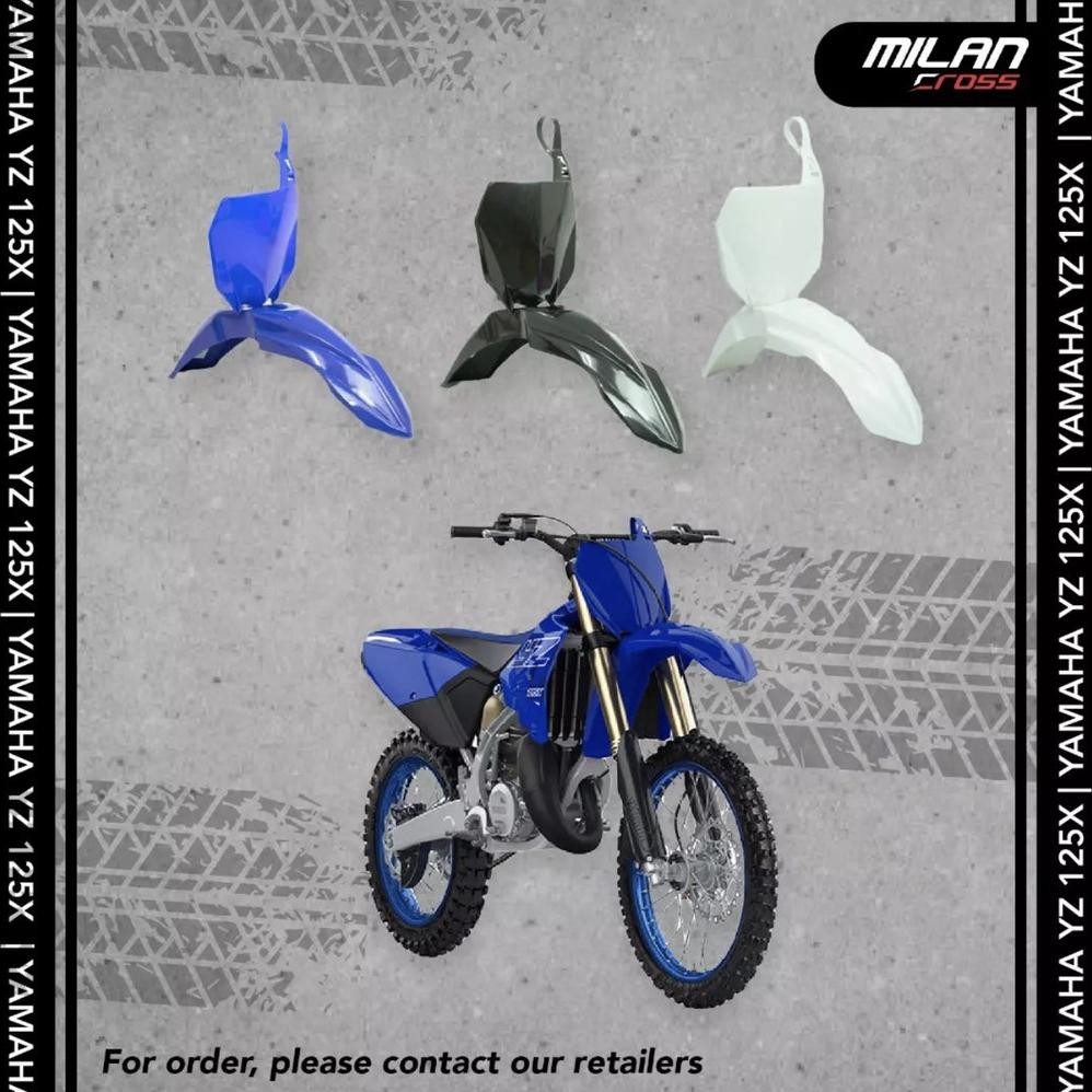 YZ 125X/YZ 250X 2022 SET Spakbor depan dan papan nomor by Milan Cross
