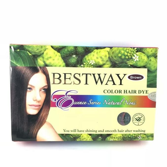 NEW BESTWAY COLOR HAIR DYE NONI BSY ( COLOUR BROWN ) PERBOX
