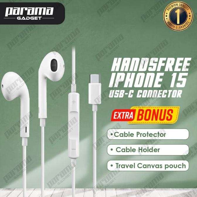 DF176 - Earphone Handsfree Headset for IPHONE 15 16 ORI 200%