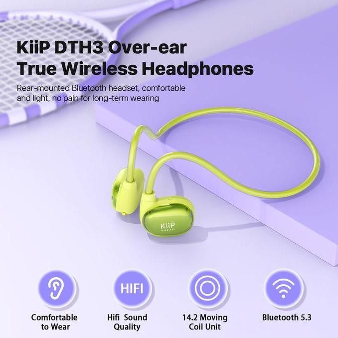DY140 - Headset Bluetooth Olahraga KIIP DTH3 Headset Sport Bluetooth Headset Wireless V5.3