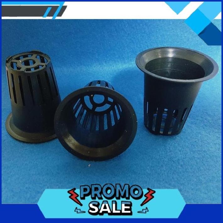 TRENDING Netpot 5,7cm Hitam isi 50 pcs