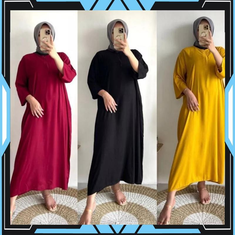 Cuci Gudang DASTER 3/4 KEKINIAN JUMBO / DASTER BUSUI / DASTER VIRAL LENGAN 3/4 / DASTER RAYON TEBAL 