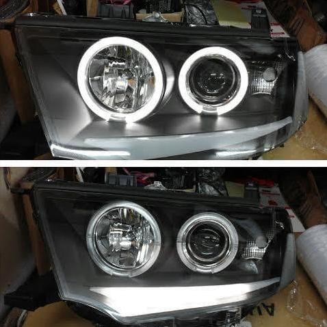 Head lamp pajero sport 2009 2010 2011 2012 2013 2014 2015 - led bar