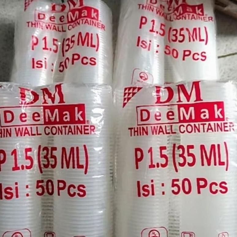 Bisa Cod Dm Cup Sambal 35Ml Isi 50Pcs / Cup Saos 35Ml / Cup Sauce 35Ml ||