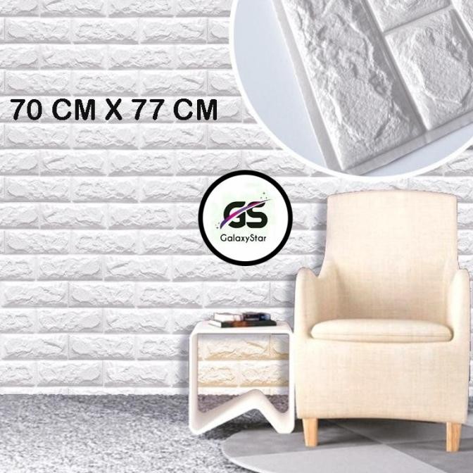 Promo - Wallpaper Bata 3D Foam roll - Sedia Wallpaper 3d dinding timbul bata kayu foam tebal murah p
