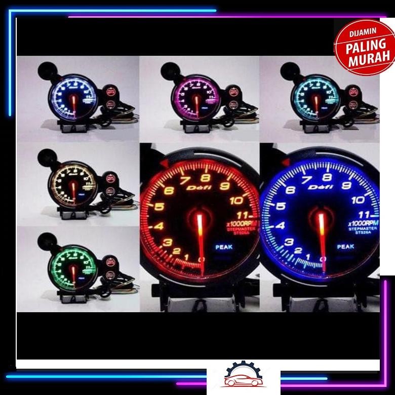 Takometer 7 Warna 375 Tachometer RPM 7 Color Universal