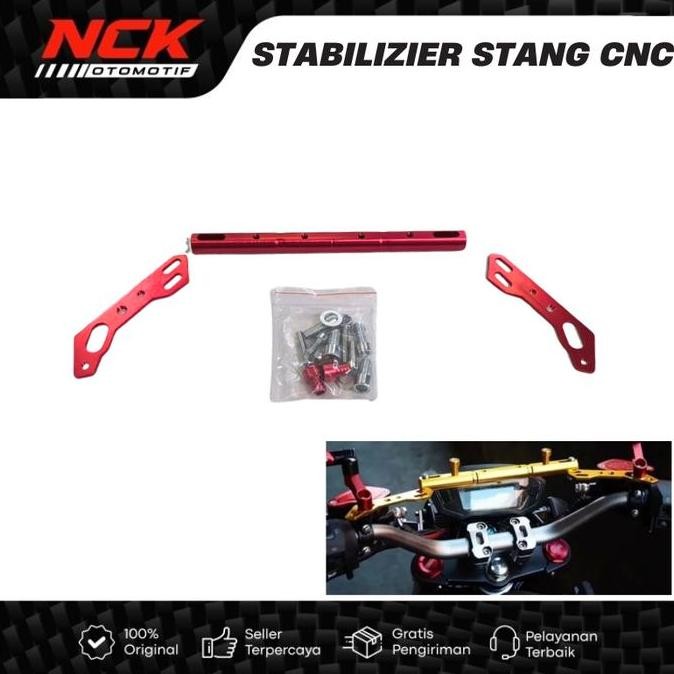 DB8>> Stabilizer Palang Stang + Dudukan Lampu Tembak CNC Nmax Pcx Lexi X-Ride RX King BeatStreet Tig
