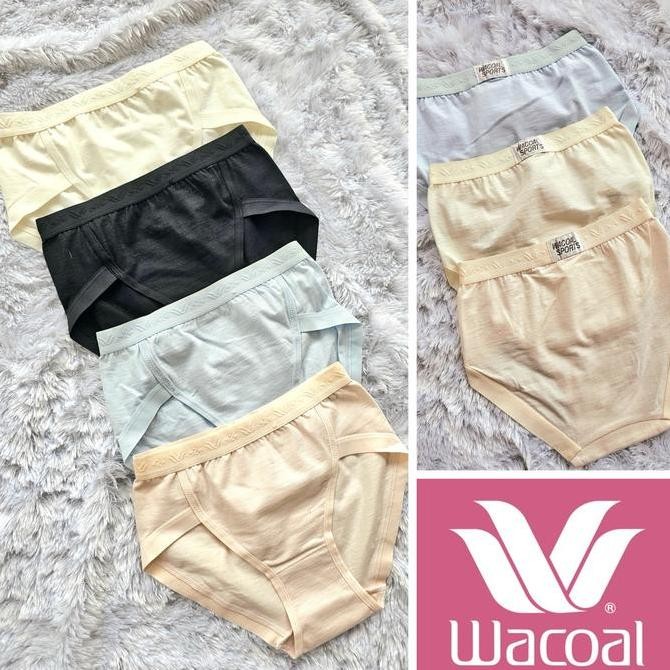 PANTY MIDI BASIC WACOAL KATUN SPORT CELANA DALAM WANITA IP 1300 IP1300 K184