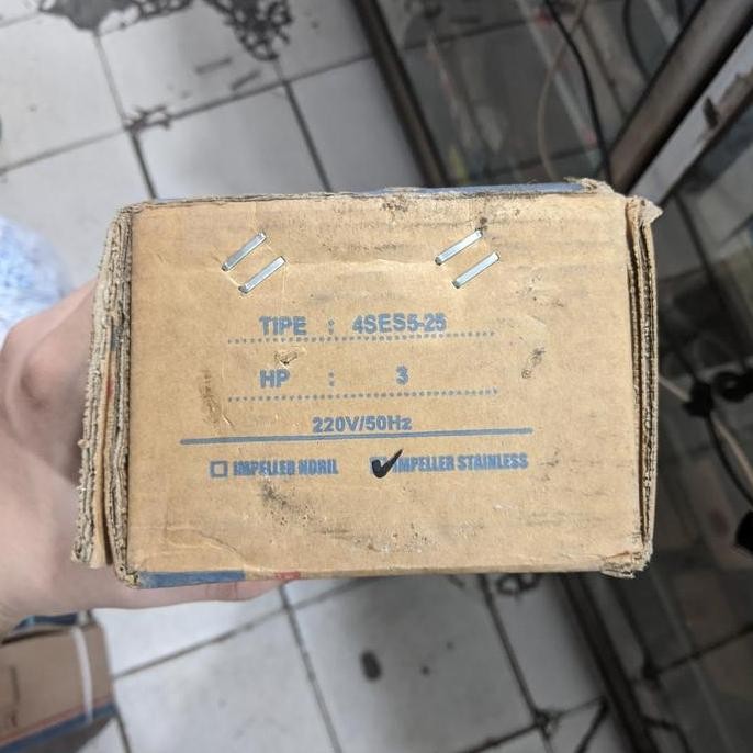 Pompa Submersible San-Ei 3Hp Impeller Stainless 4Ses5-25