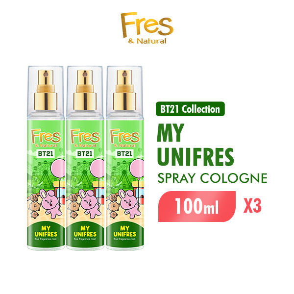 Fres & Natural Spray Cologne BT 21 My Unifres Botol 100 ml x3