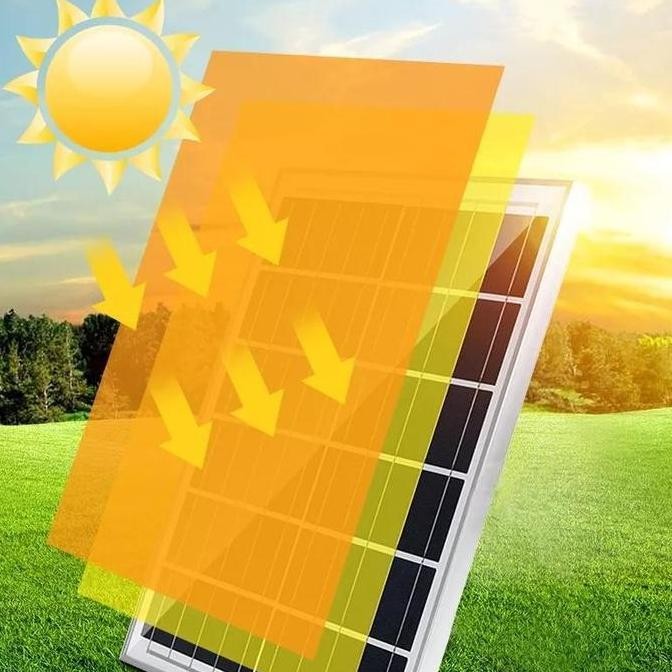 PANEL SURYA 100W PEMBANGKIT LISTRIK TENAGA SURYA, EFISIENSI 22%, IP65 WATER RESISTANCE, DENGAN PENGO