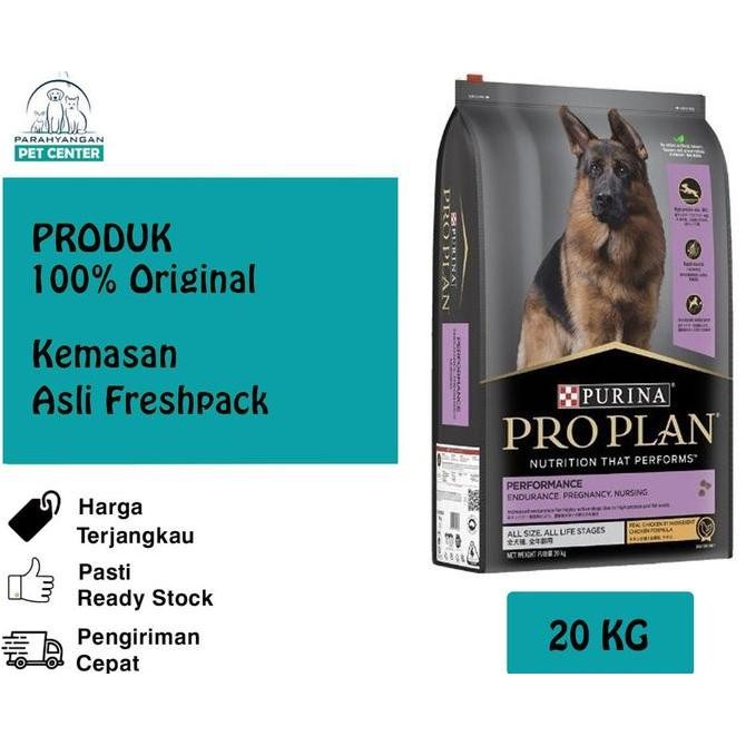 TERBARU - Pro Plan/ProPlan Dry Dog Food OptiPower Performance 20kg - Instant