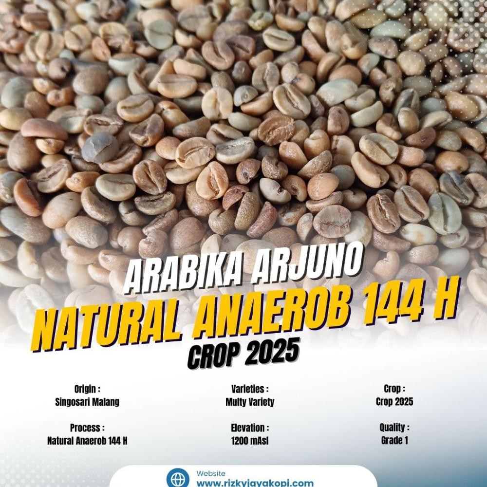 

relaydasbord - greenbean arabika arjuno natural anaerob 1kg - specialty coffee