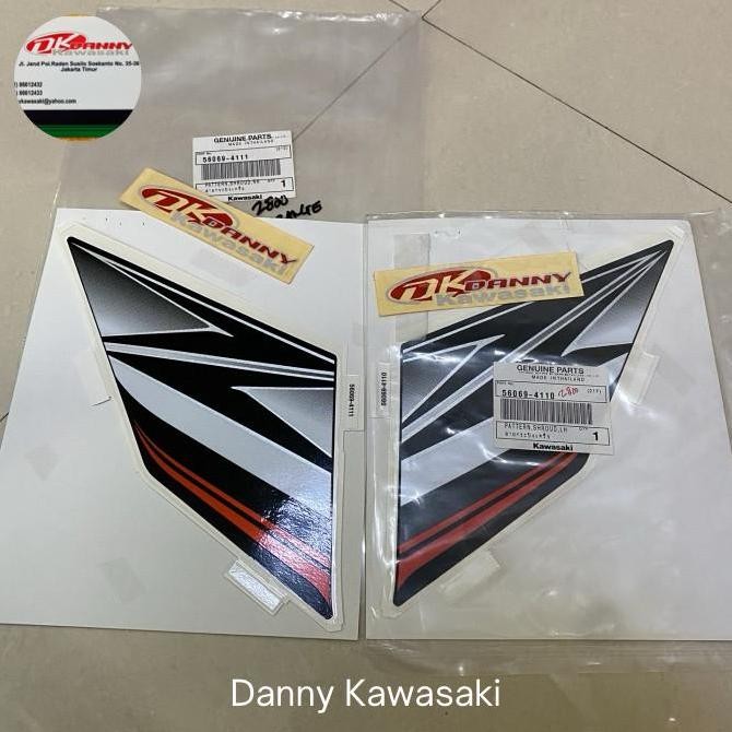 Original stiker sayap z800 orange stiker shroud z800 kanan kiri original New