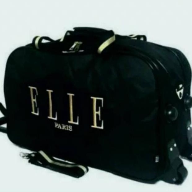 Travel Bag Elle Trolley Tas Baju Tas Pakaian Tas Jinjing Travel roda 2 Multifungsi Original