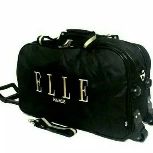 Travel Bag Trolley Elle Jumbo Tas Pakaian Nylon Original