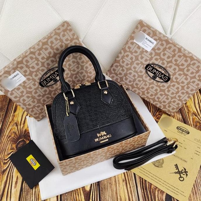 Bambeg- Tas Selempang Alma Mini Tweet + Tali Panjang - Free Box - Tas Selempang  Import + Set Box ( 