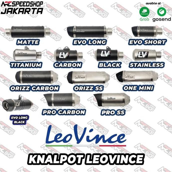 KNALPOT SILENCER LEOVINCE SILENCER ONLY LEOVINCE EVO LONG / SHORT GP CORSA CARBON MATTE LV10 STAINLE