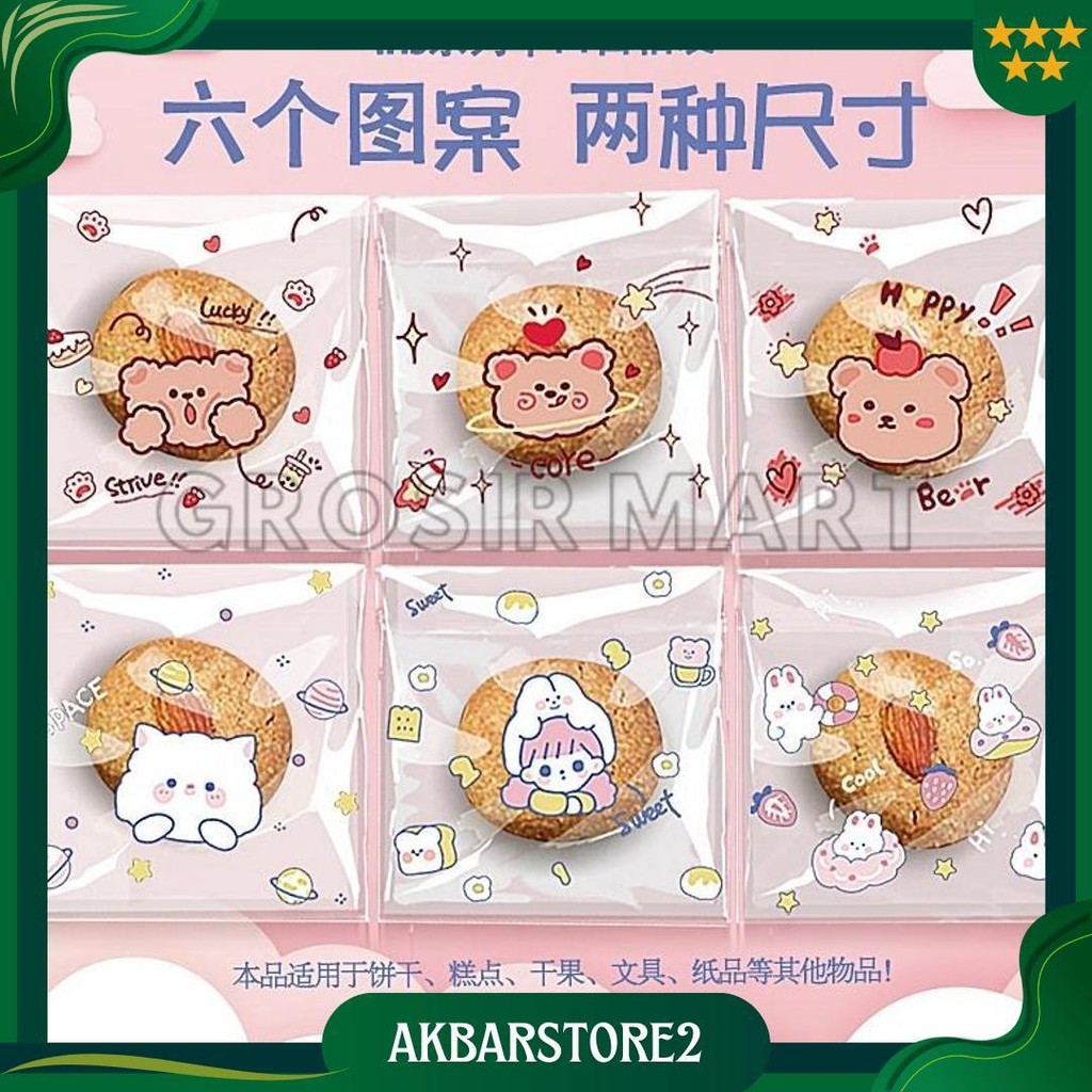 

Isi 100 Pcs Plastik Cookies Opp Bunny Bear Plastik Kue Permen Snack Karakter Kantong Opp Kemasan Kue Biskuit Cookies 7 Cm 10 Cm Ori