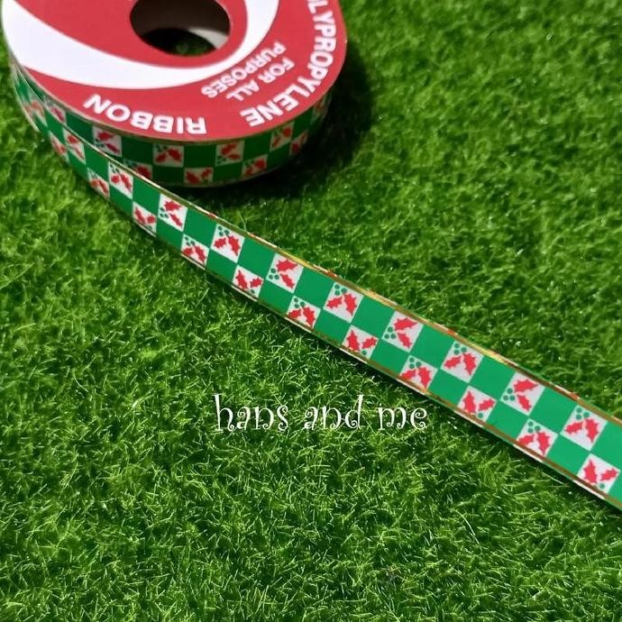 

Cod - Pita Jepang Kado Natal 2Cm Motif Hollyberry (Per Rol)