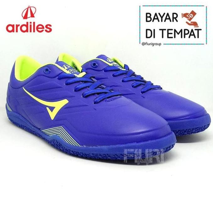 FIURI - Ardiles Original - VIRTUOSO 38-43 Navy Lime - Sepatu Futsal Pria - Sepatu Sepak Bola - Sepat