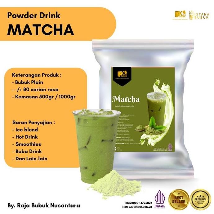 

New Bubuk Minuman King Powder Rasa Matcha Serbuk Minuman Matcha