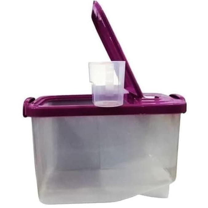 Asvita Rice Box 5 Kg Tempat Beras Kotak Box Container Plastik Tutup