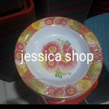 Piring Makan Melamin Murah Meriah 9 Inch ( 1 Lusin)