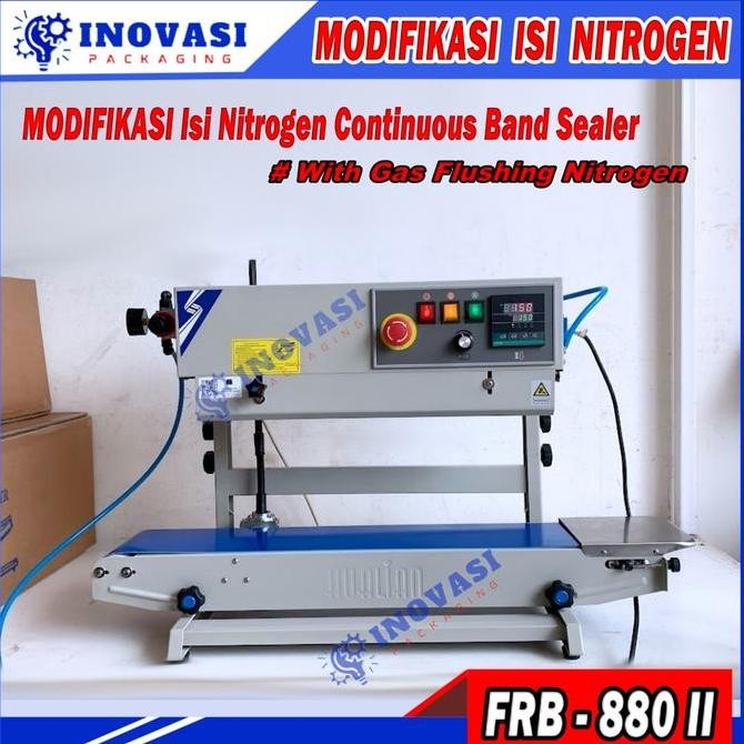 Mesin Sealer Kembung Isi Nitrogen Mesin Penyegel Plastik Otomatis