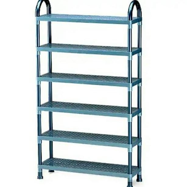 Rak Sepatu/Sendal Plastik, Lion Star, Susun 6.