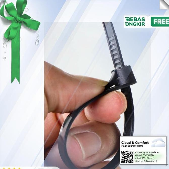 

Clouds.Id - Kabel Ties Zip Cable Organizer Reusable 8X200Mm 100 Pcs -