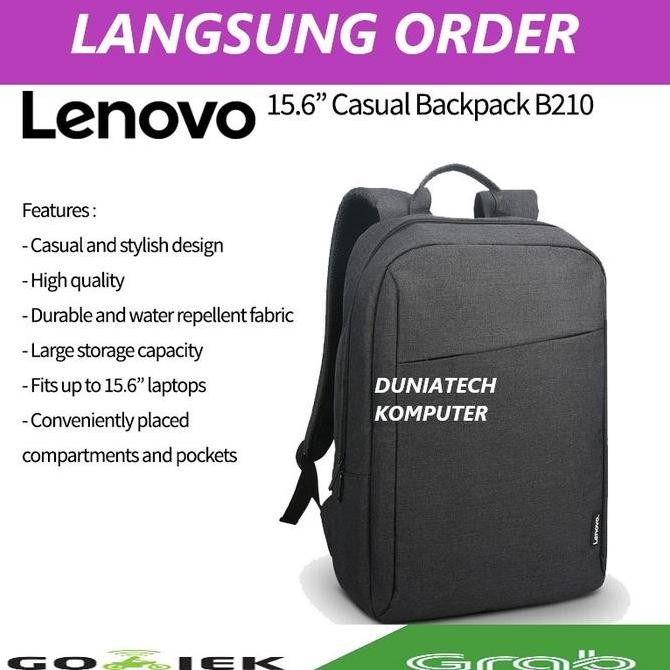Tas Laptop Lenovo Backpack Size 14 - 15.6 Inch Original 100%Baru