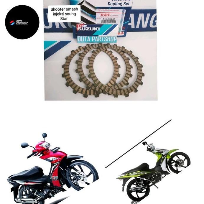 kampas kopling plat kopling shooter smash injeksi young Star original Suzuki Genuine Part SGP murah