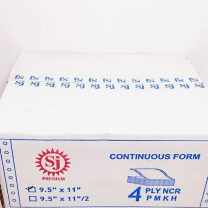 

Kertas Continuous Form 4 Ply 9.5X11 Sj Premium